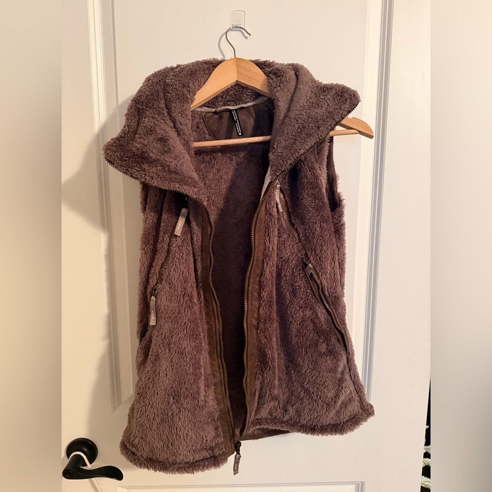 KÜHL Flight Vest – Women’s M, Plush Brown Fleece